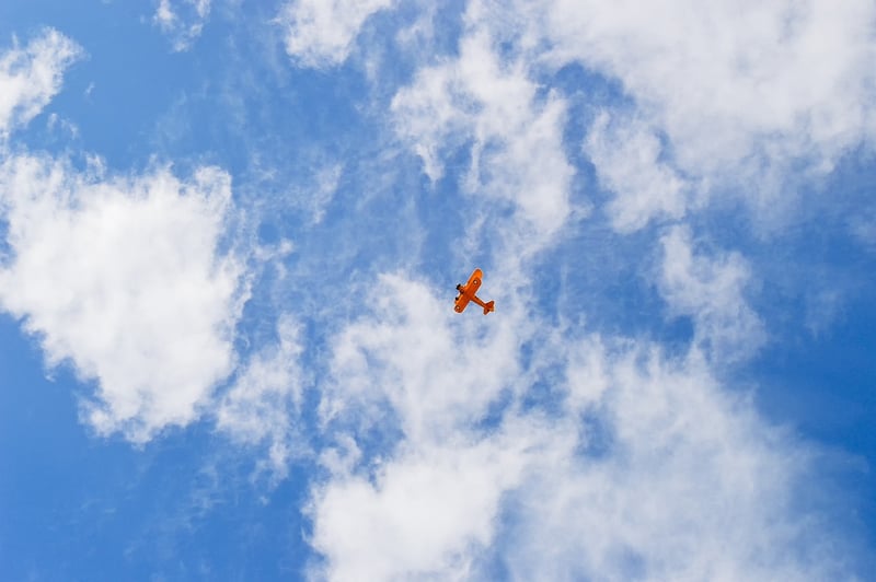 Airplane in the sky